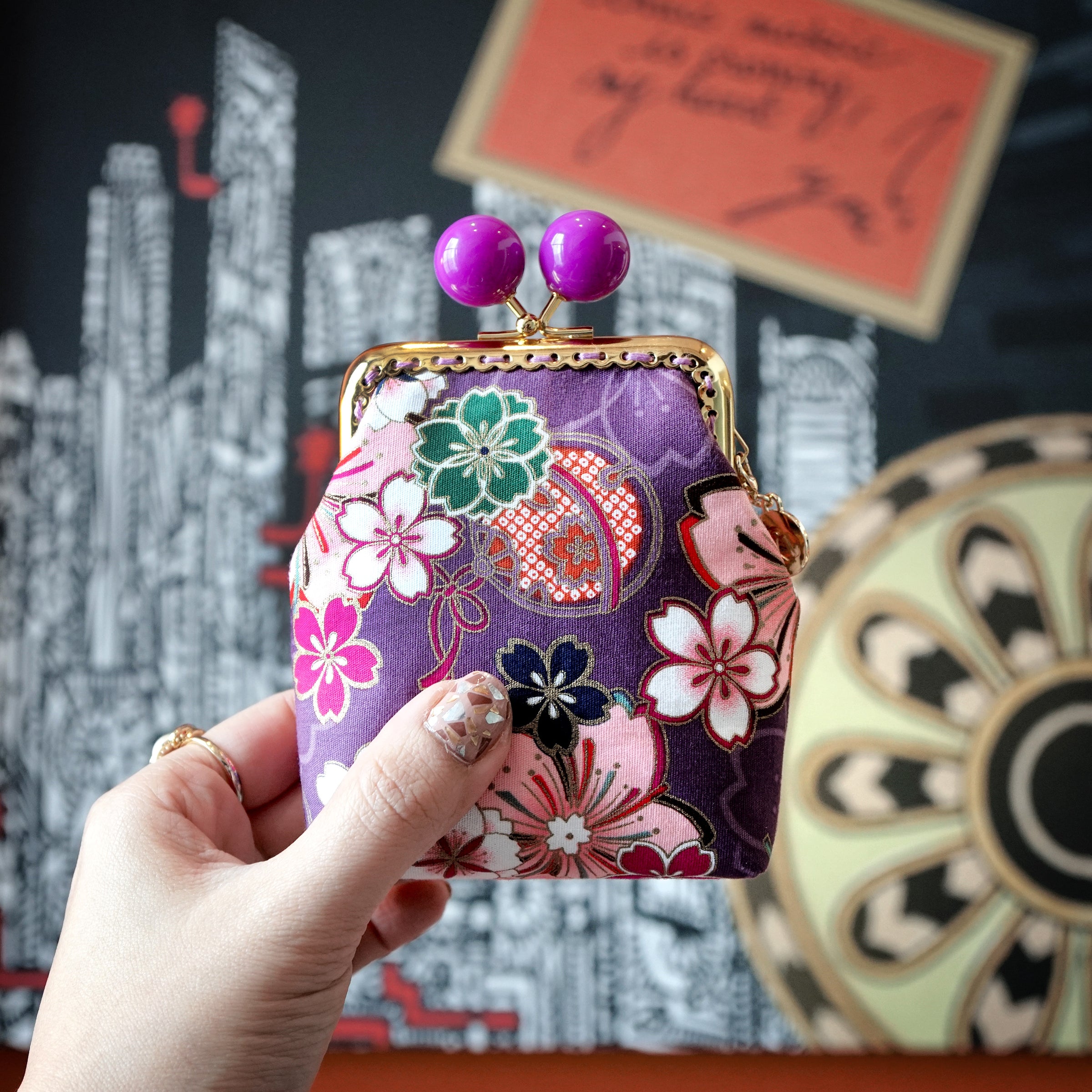 Clutch Purse - Sakura Forest