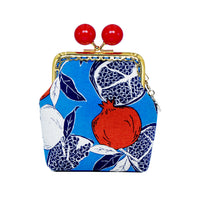 Clutch Purse - Blue Pomegranate