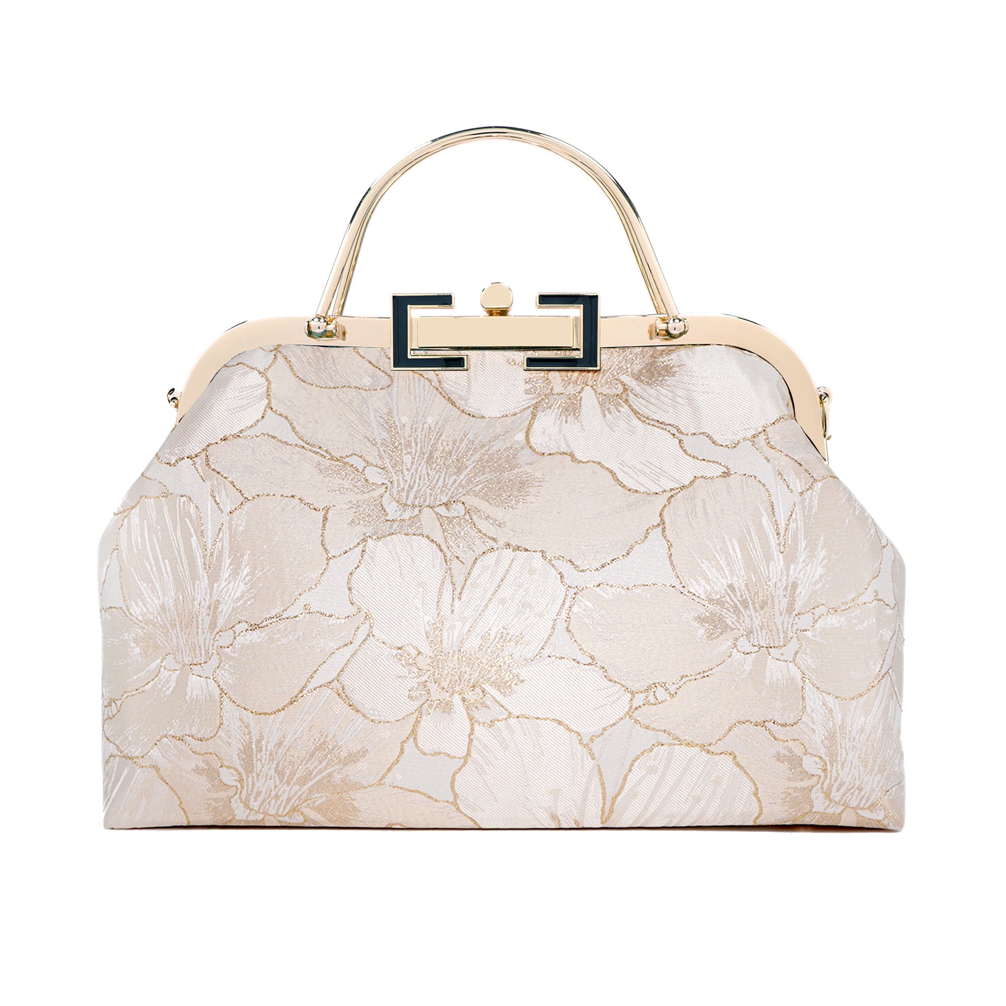 Clasp Shoulder Bag - Gold Lily