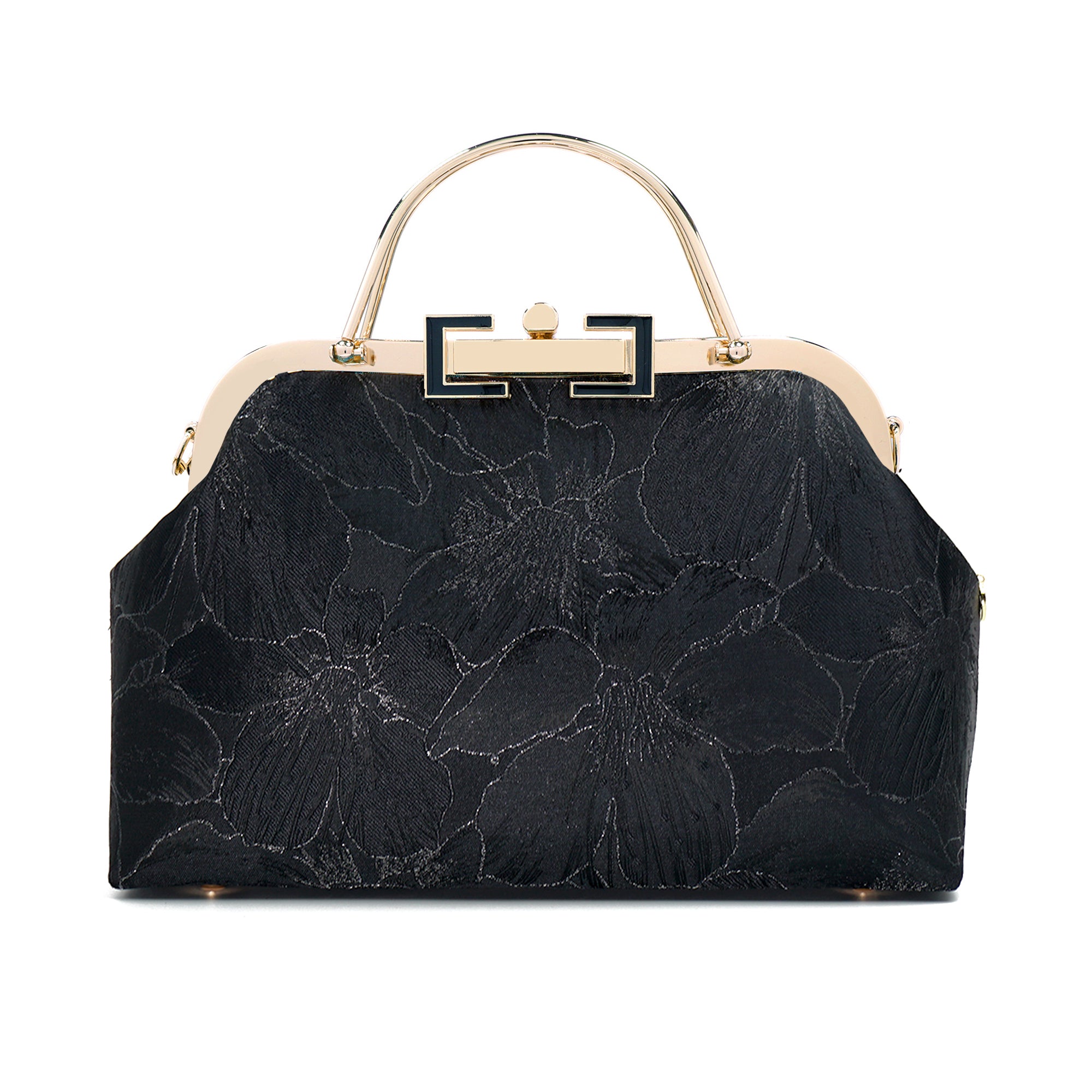 Clasp Shoulder Bag - Gold Lily
