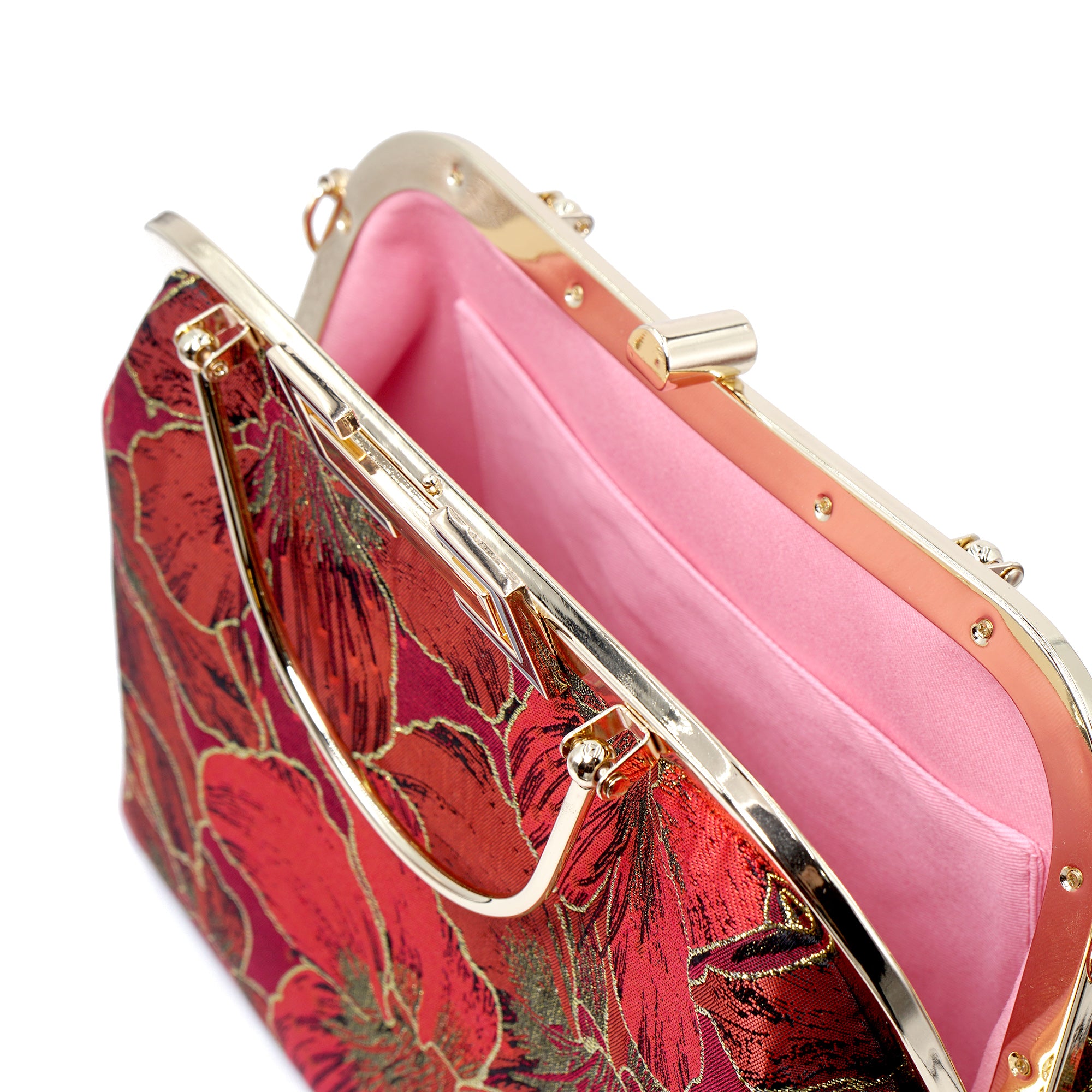 Clasp Shoulder Bag - Gold Lily(RD)