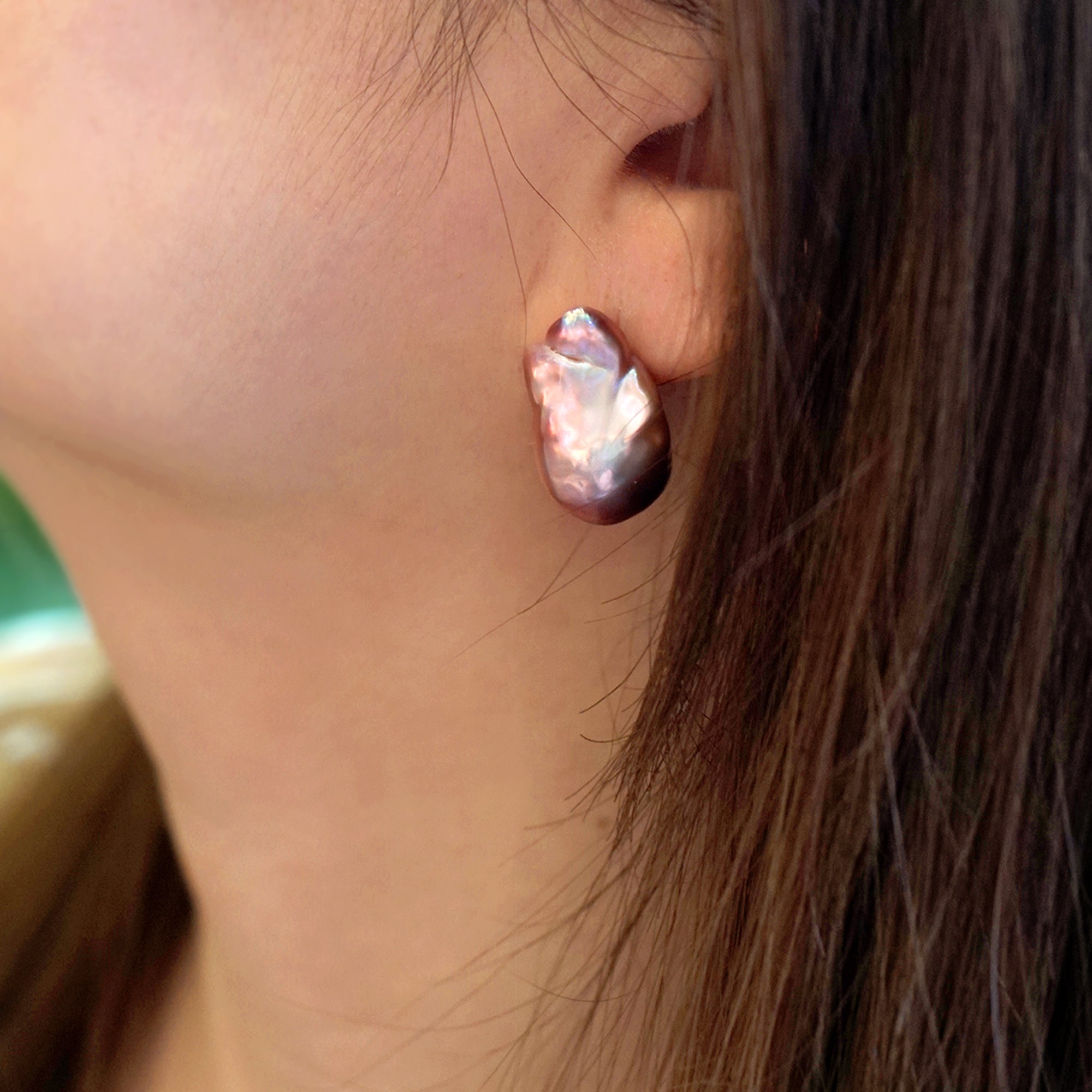 Baroque Pearls Stud Earrings(PL)