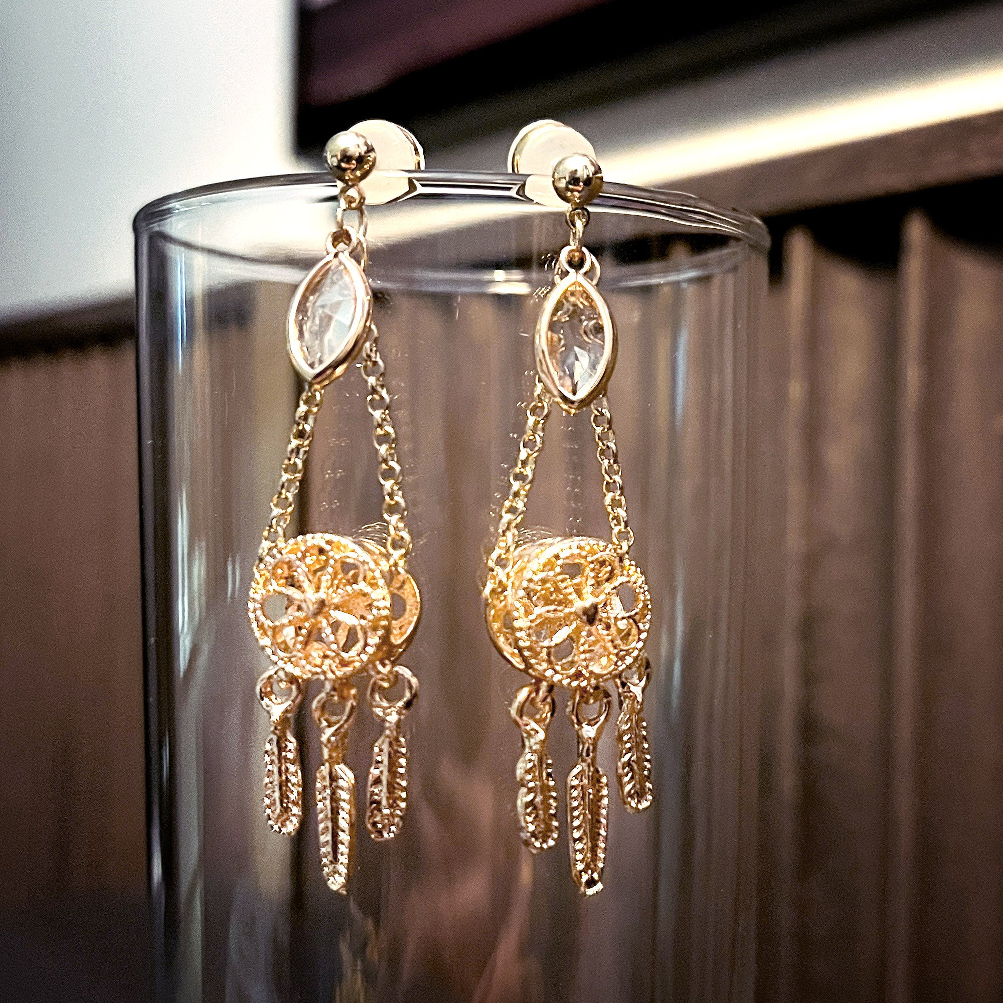 Dreamcatcher Chandelier Earrings