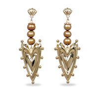 Heart Shap Dangle Earrings