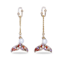 Rainbow Mermaid Tail Duster Earrings