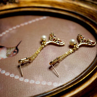 Rainbow Mermaid Tail Duster Earrings