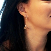 Rainbow Mermaid Tail Duster Earrings