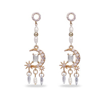 Whisper Star & Moon Chandelier Earrings