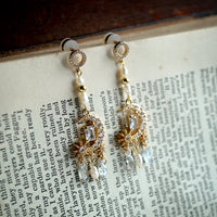 Whisper Star & Moon Chandelier Earrings
