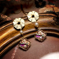 Water Lily Pond Drop Earrings