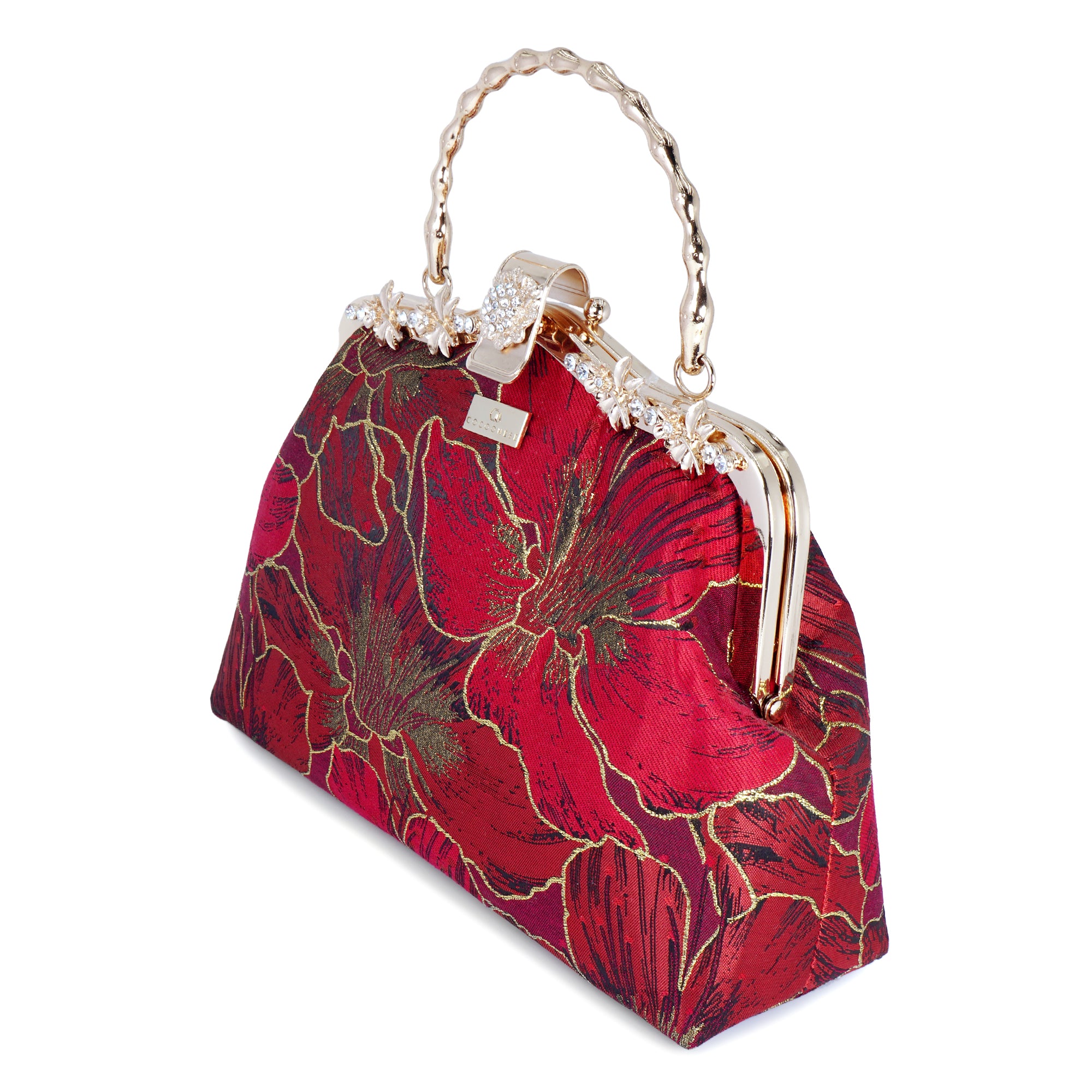 Frame Handbag - Gold Lily