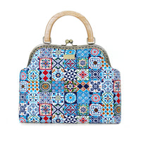 Clasp Handbag - Peranakan Tiles