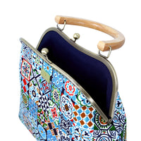 Clasp Handbag - Peranakan Tiles