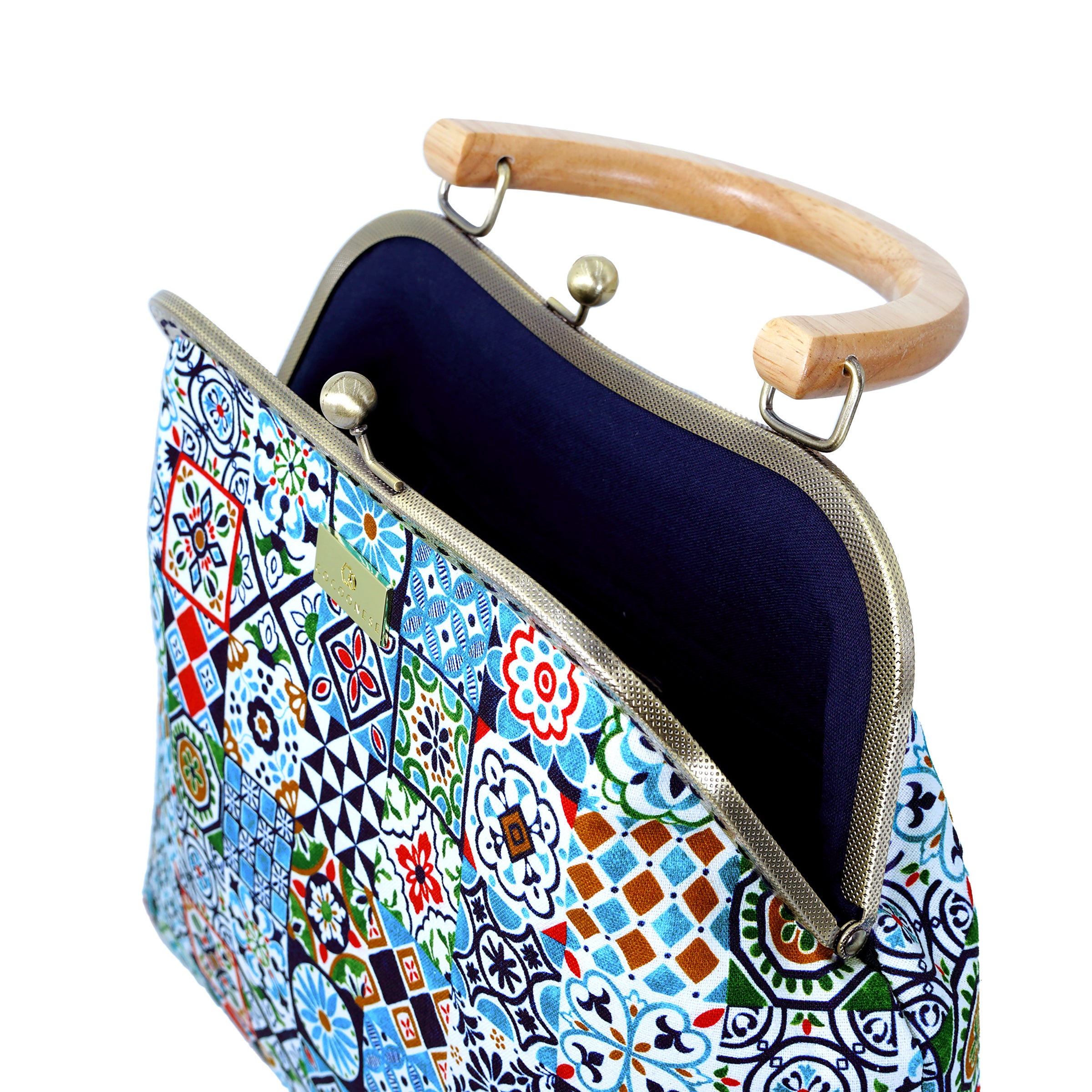 Clasp Handbag - Peranakan Tiles