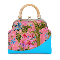 Clasp Handbag - Orchid Garden