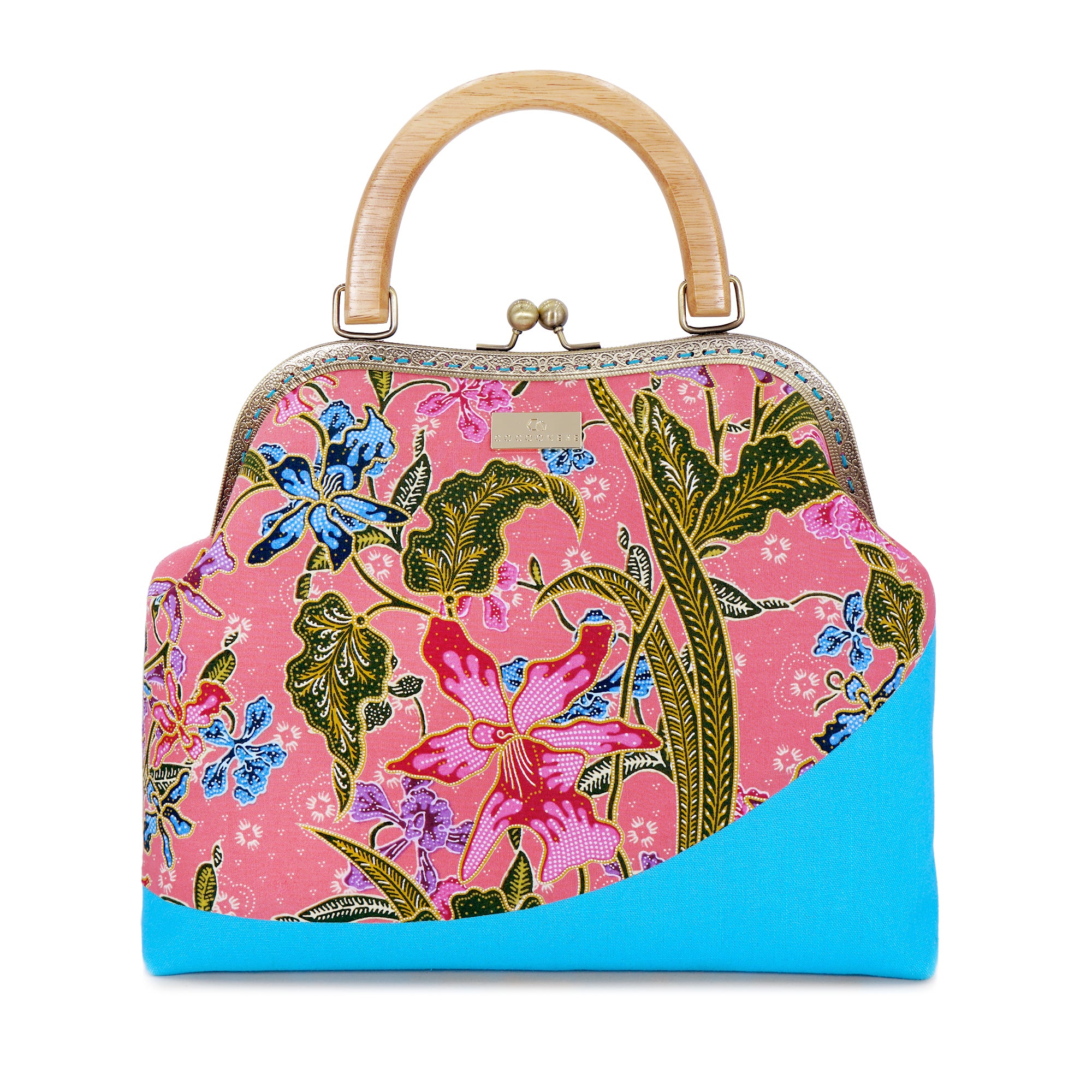 Clasp Handbag - Orchid Garden