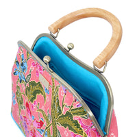 Clasp Handbag - Orchid Garden