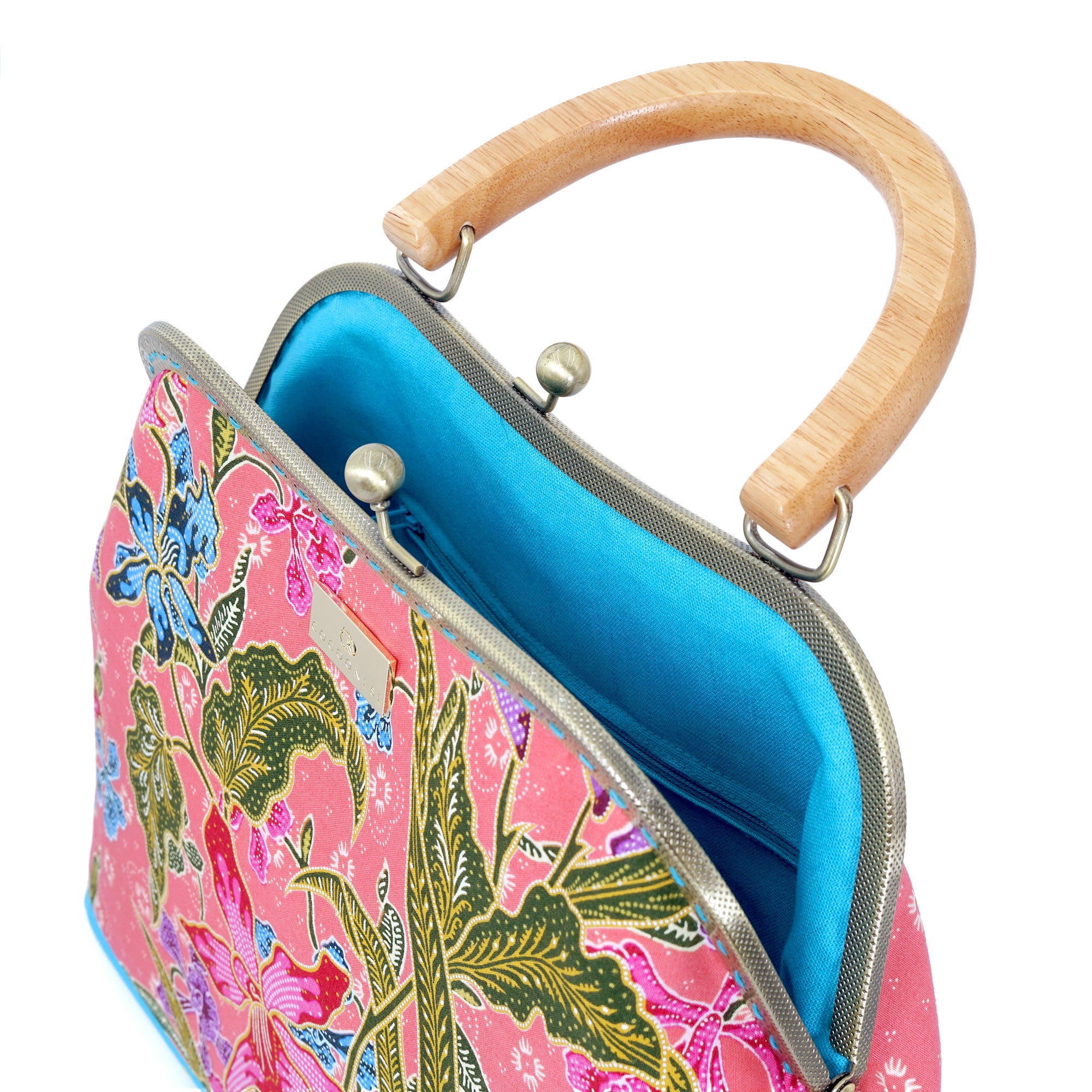 Clasp Handbag - Orchid Garden