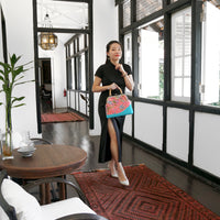 Clasp Handbag - Orchid Garden