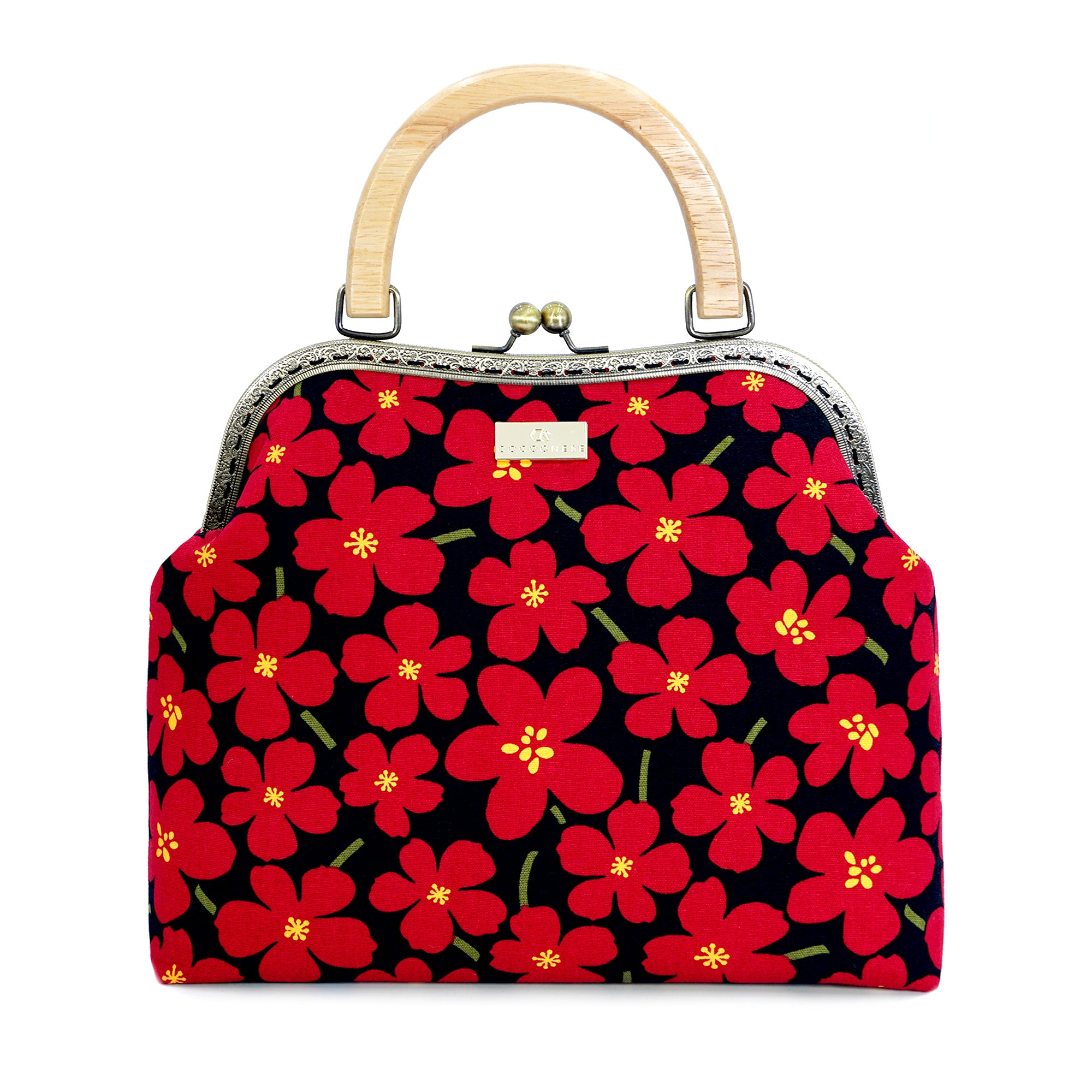 30% OFF - Clasp Handbag - White Rain Lily