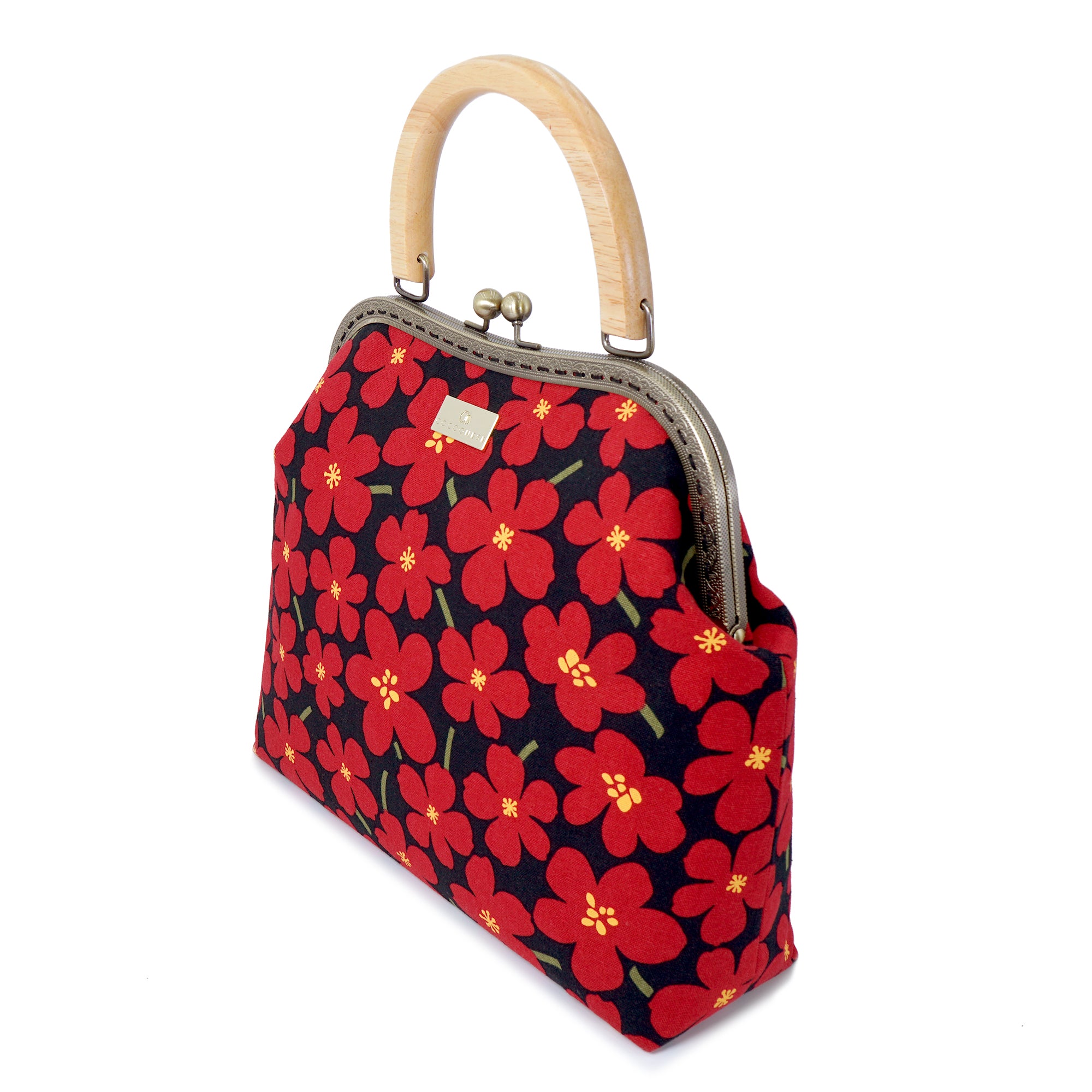 30% OFF - Clasp Handbag - White Rain Lily