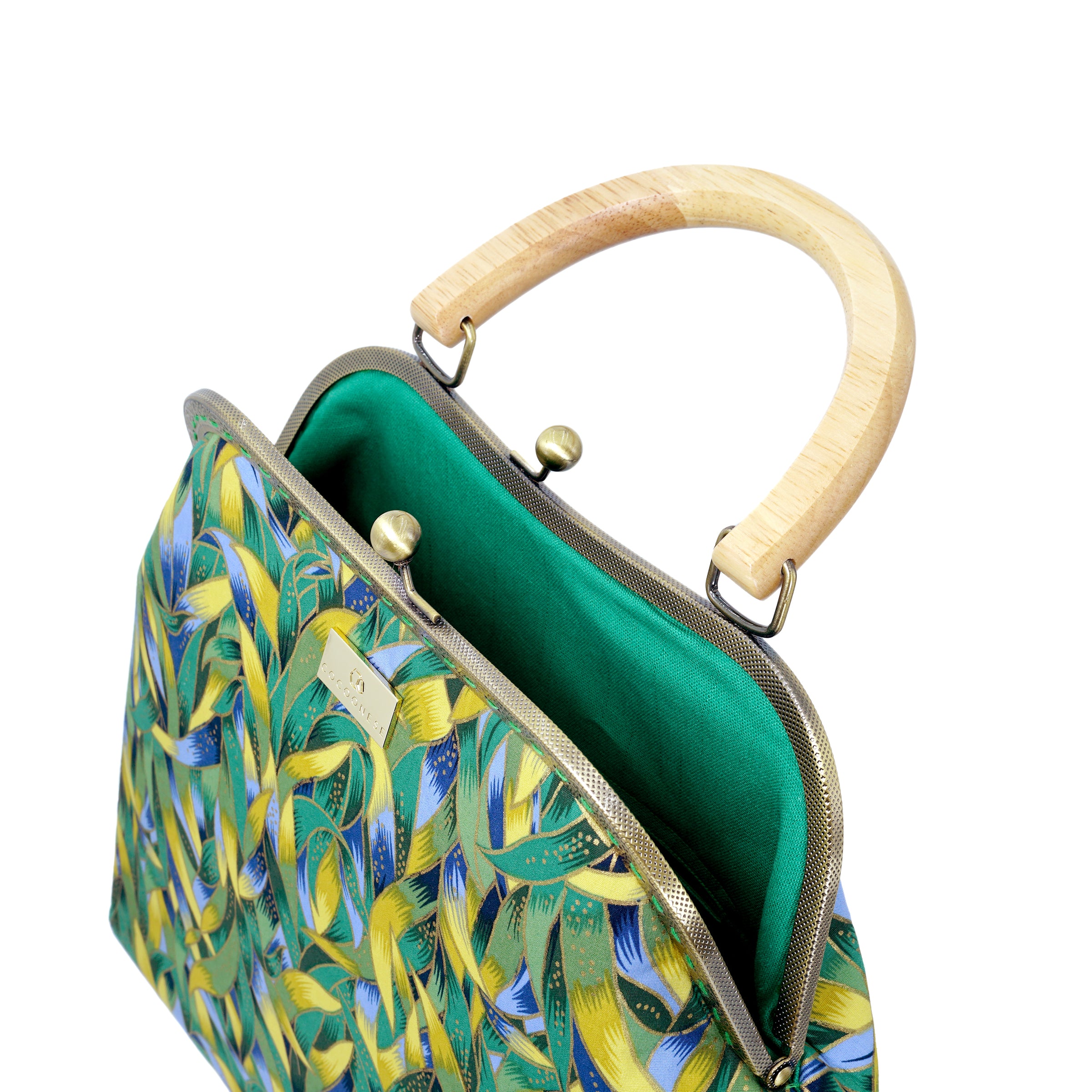 40% OFF -Clasp Handbag - Tender Grass