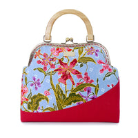 Clasp Handbag - Orchid Garden