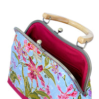 Clasp Handbag - Orchid Garden