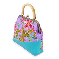 Clasp Handbag - Orchid Garden