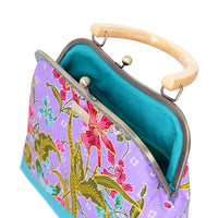 Clasp Handbag - Orchid Garden
