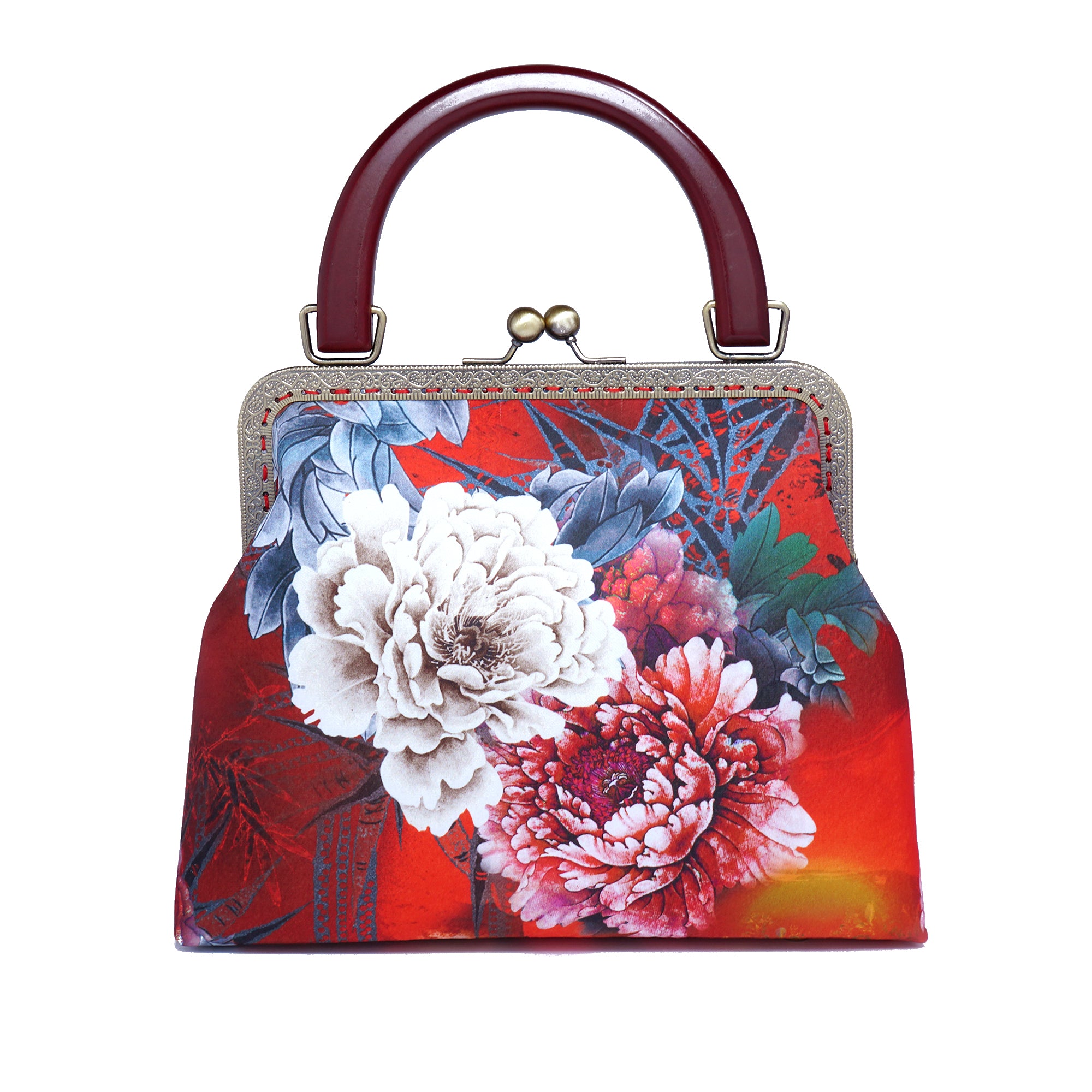 30% OFF - Clasp Handbag - Honeymoon