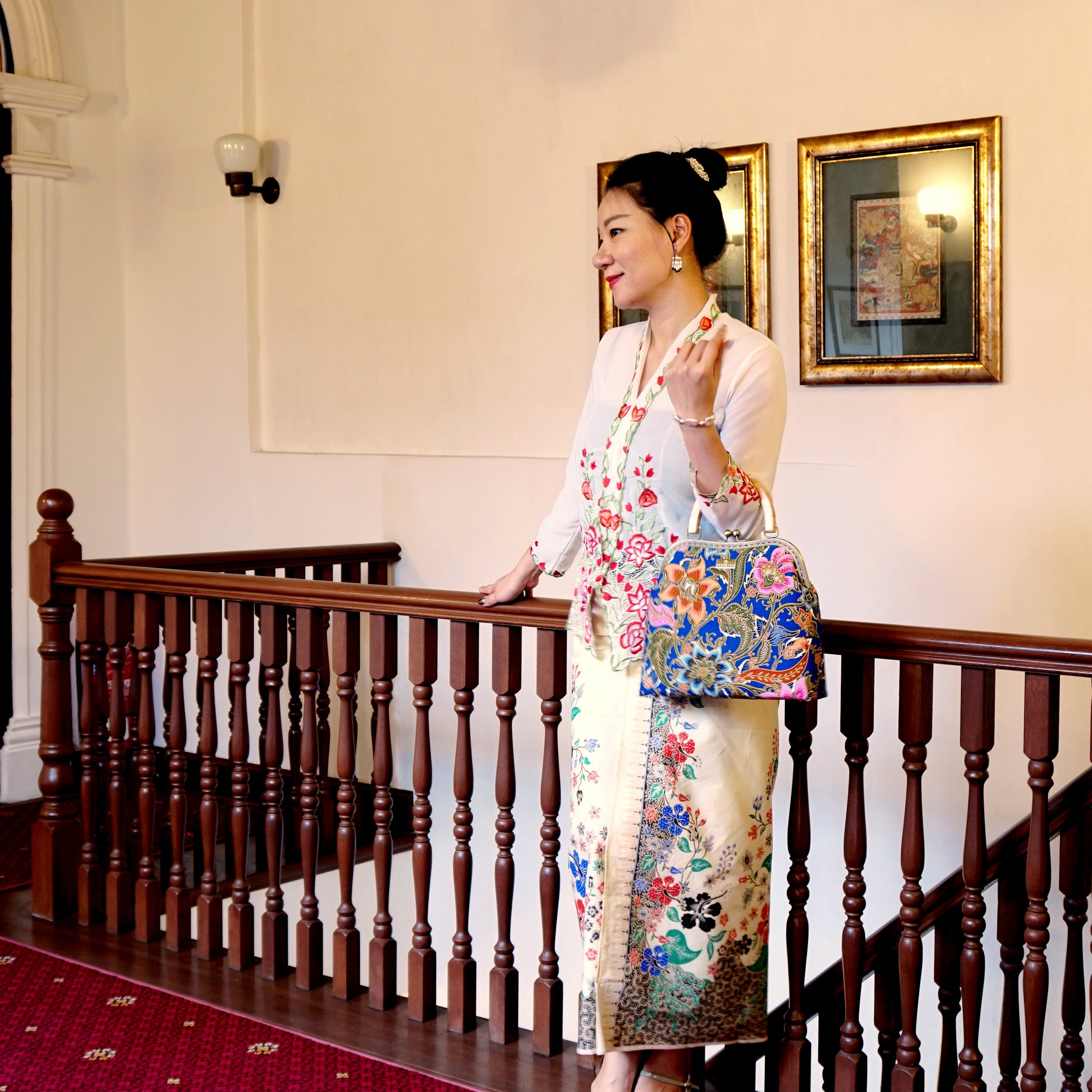 Batik Sarong Wrapped Skirt - Taman Sari(YL)