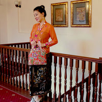 Batik Sarong Wrapped Skirt - Bunga Malam (BK)