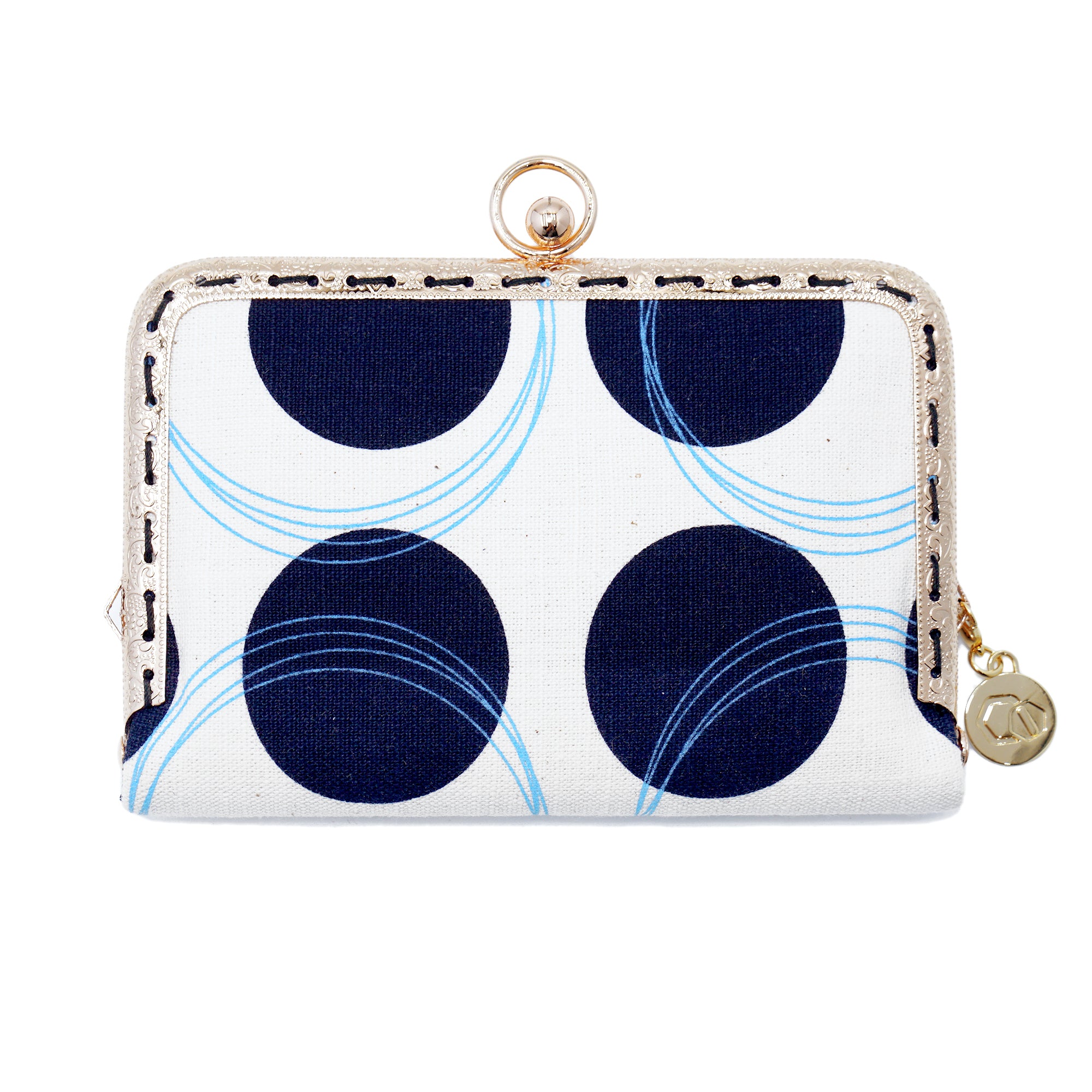 30% OFF - Kiss Clasp Card Holder - Dotted B&W