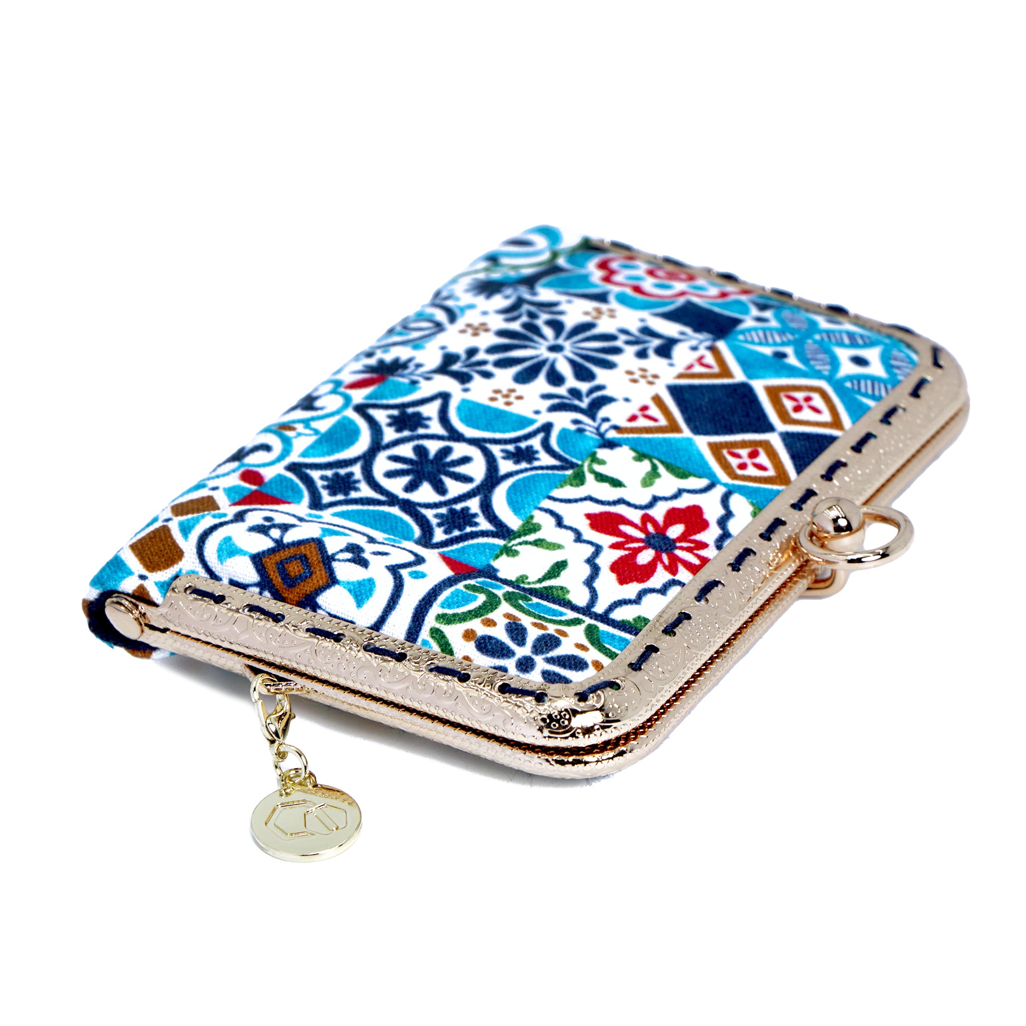 Kiss Clasp Card Holder - Peranakan Tiles