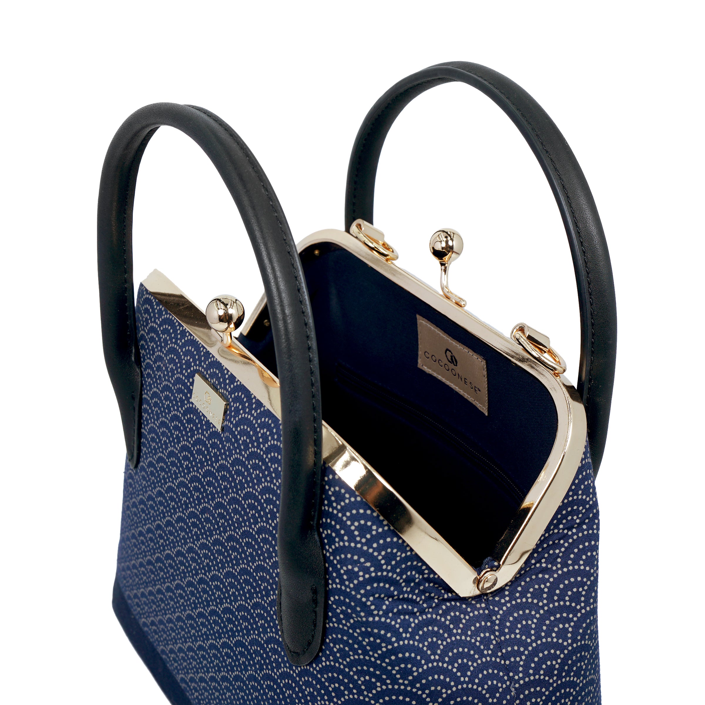 Leather Top-Handle Bag - Under the Wave