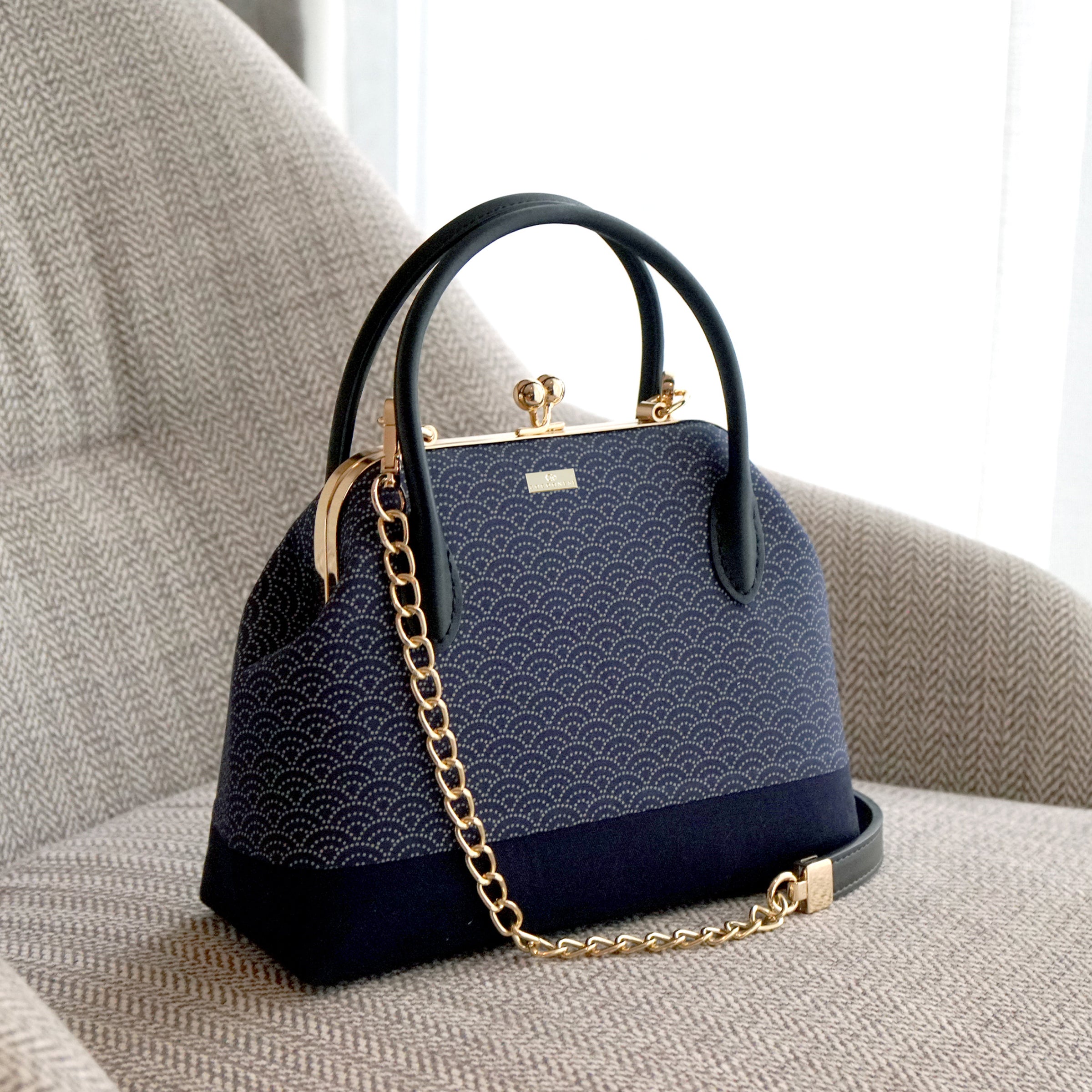 Leather Top-Handle Bag - Under the Wave