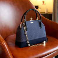 Leather Top-Handle Bag - Under the Wave