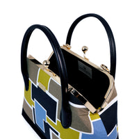 Leather Top-Handle Bag - Mondrian(GN)