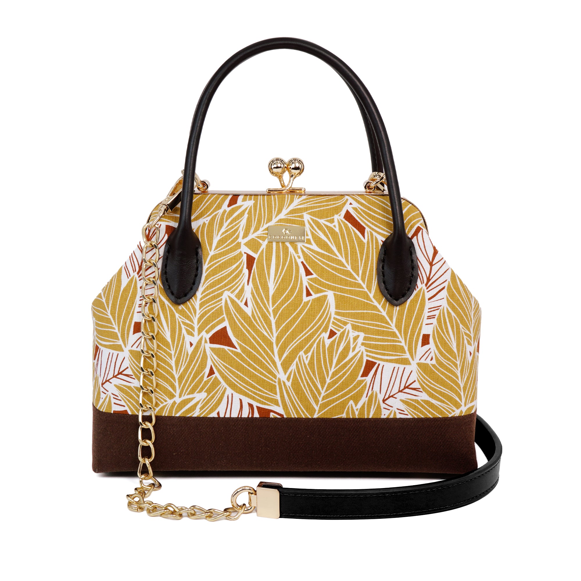 Leather Top-Handle Bag - Vein Ink(BN)