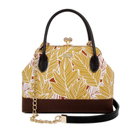 Leather Top-Handle Bag - Vein Ink(BN)