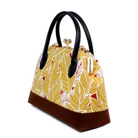 Leather Top-Handle Bag - Vein Ink(BN)