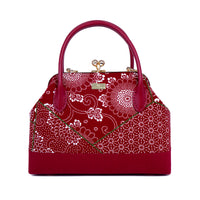 Leather Top-Handle Bag - Floral Rub