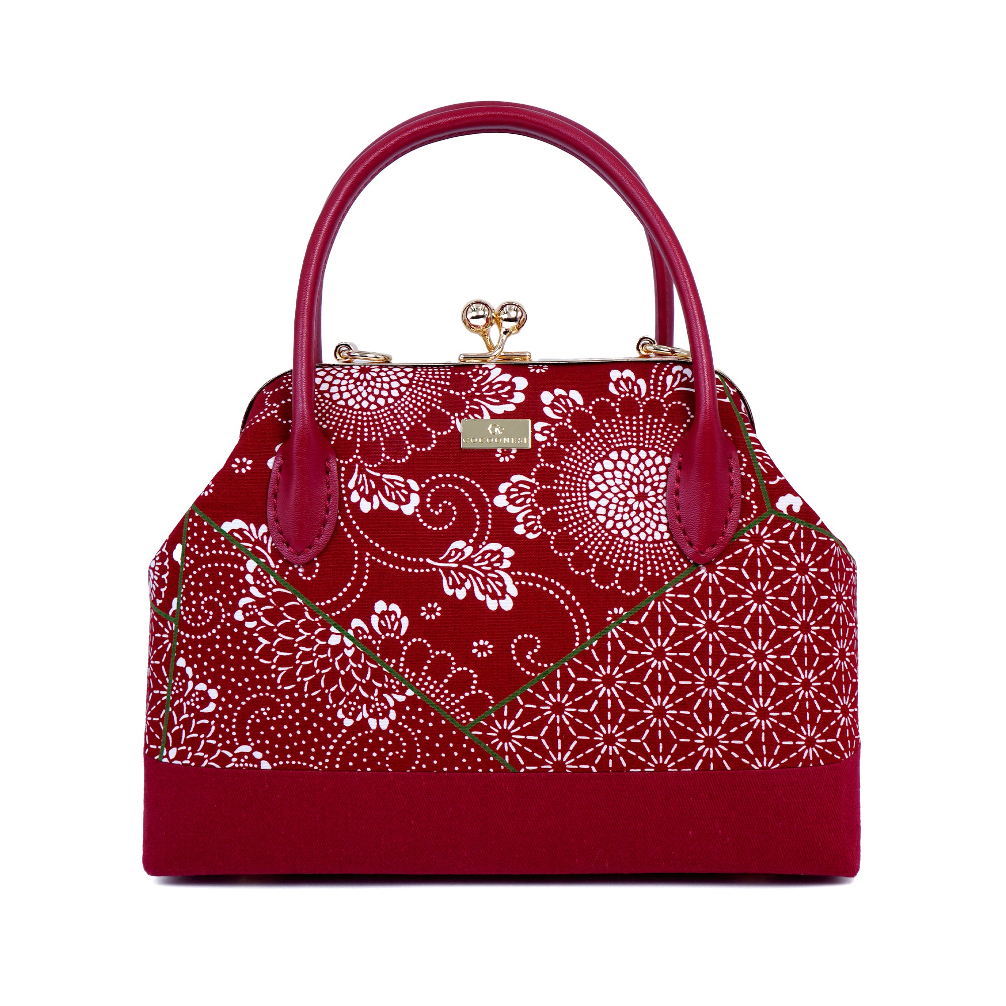 Leather Top-Handle Bag - Floral Rub