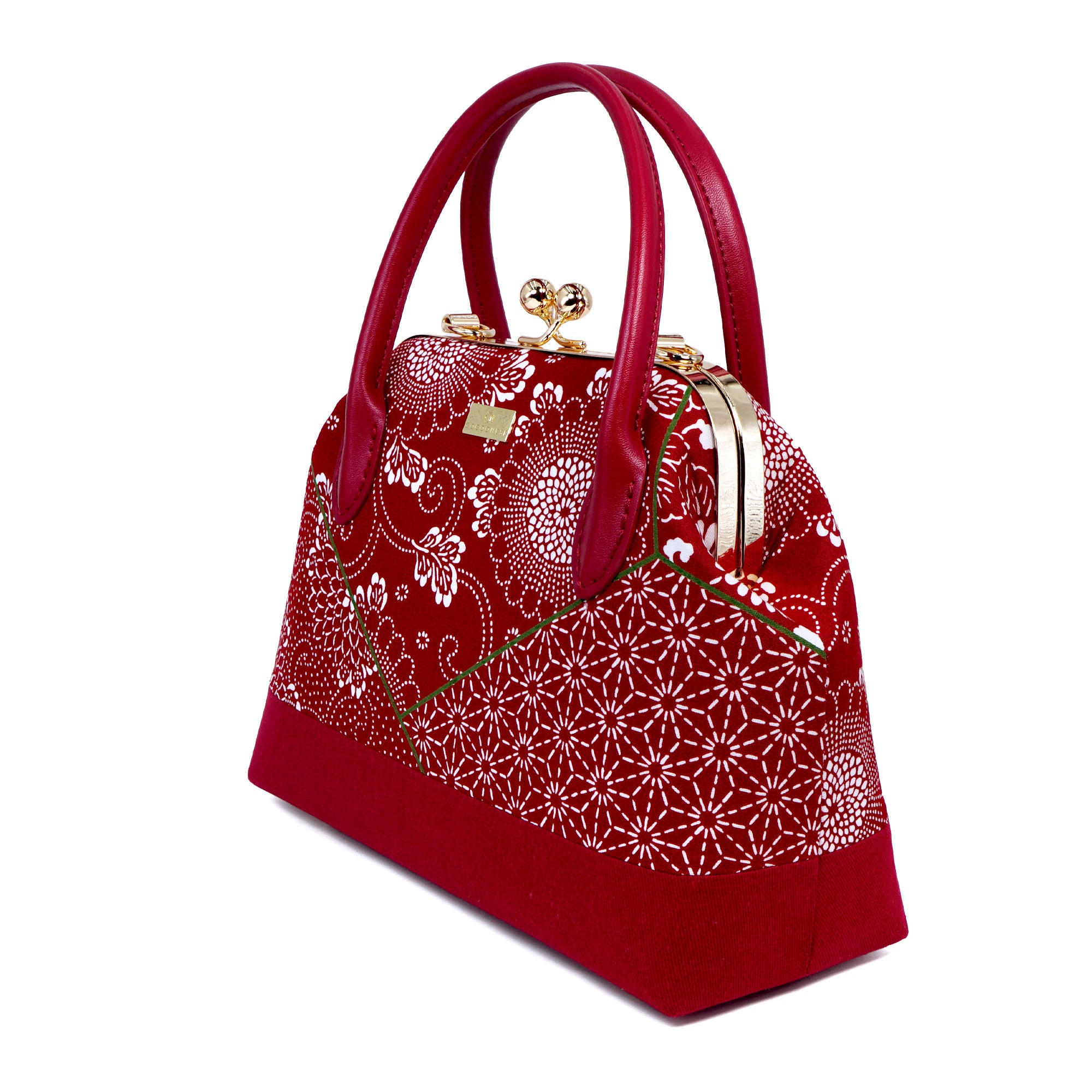 Leather Top-Handle Bag - Floral Rub