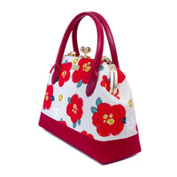 Leather Top-Handle Bag - Cotton Rose