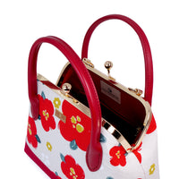 Leather Top-Handle Bag - Cotton Rose