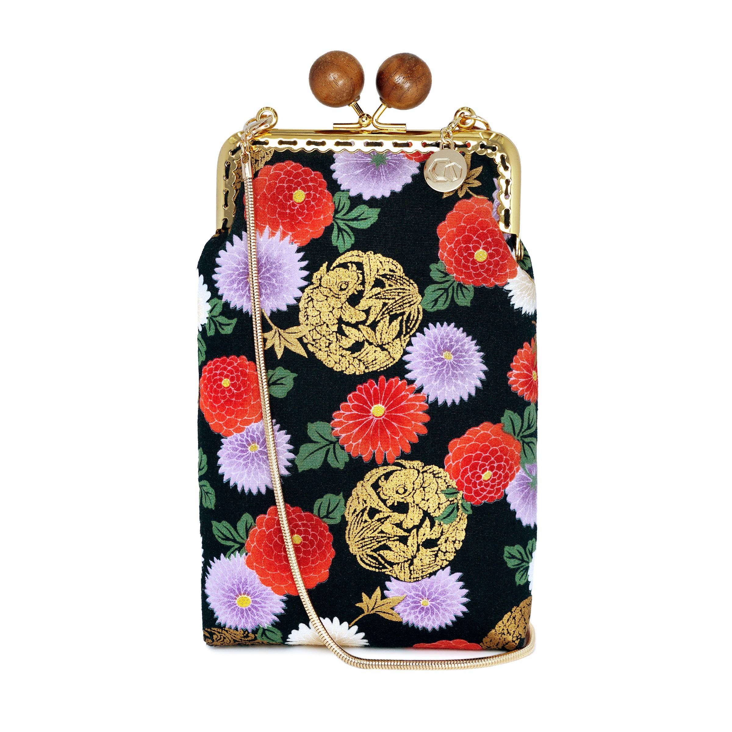 Cell Phone Purse - Goldfish & Flowers