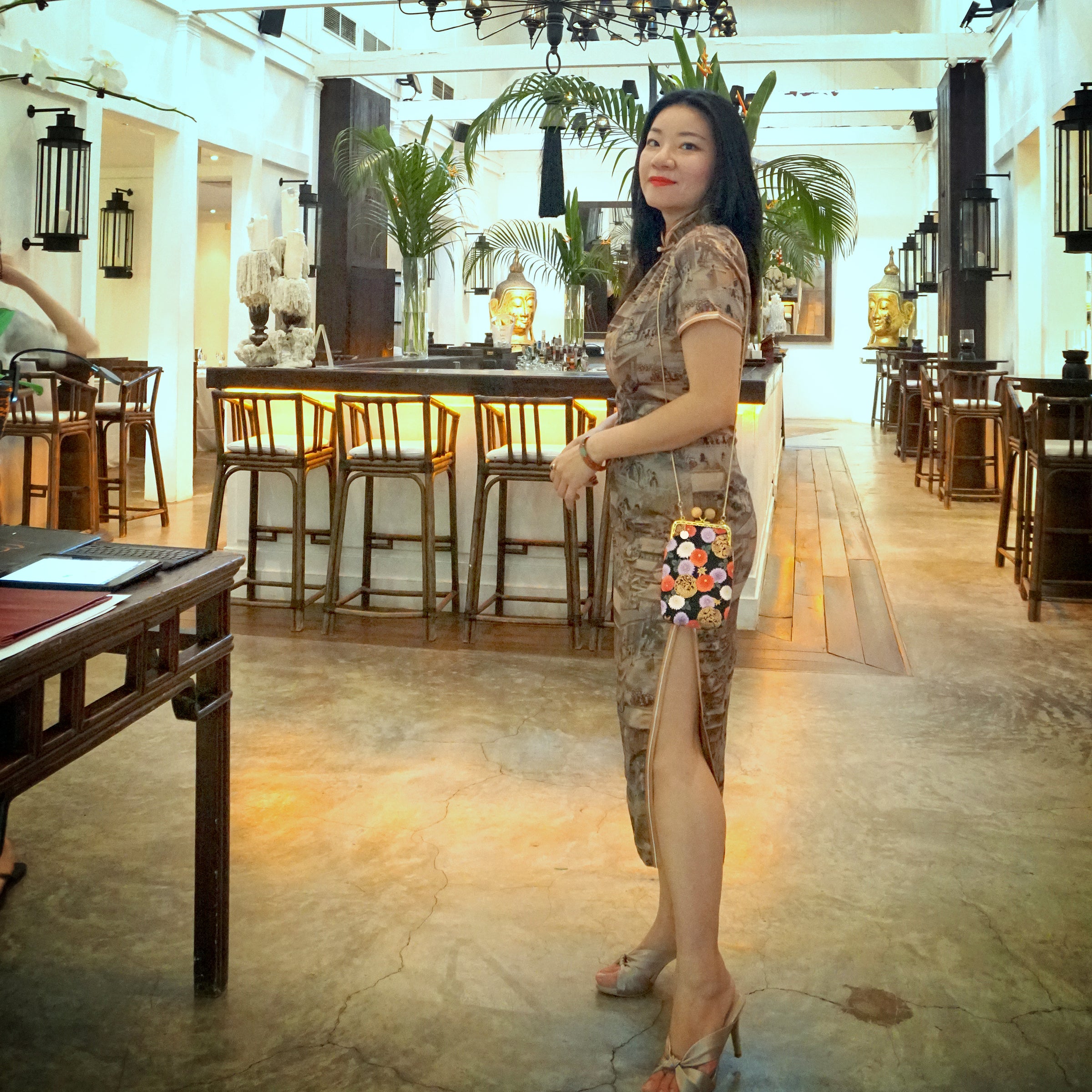 Cell Phone Purse - Goldfish & Flowers