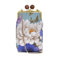 Cell Phone Purse - Paeonia Waves